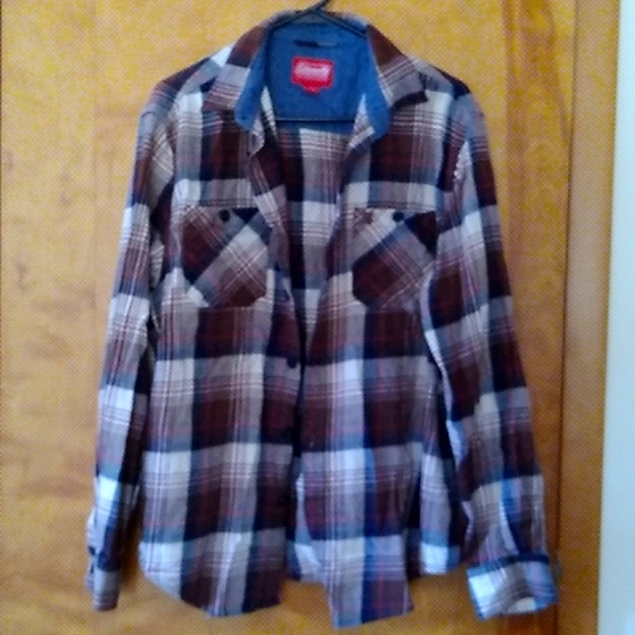 Coleman Other - Coleman Men XL Brown Plaid Shirt